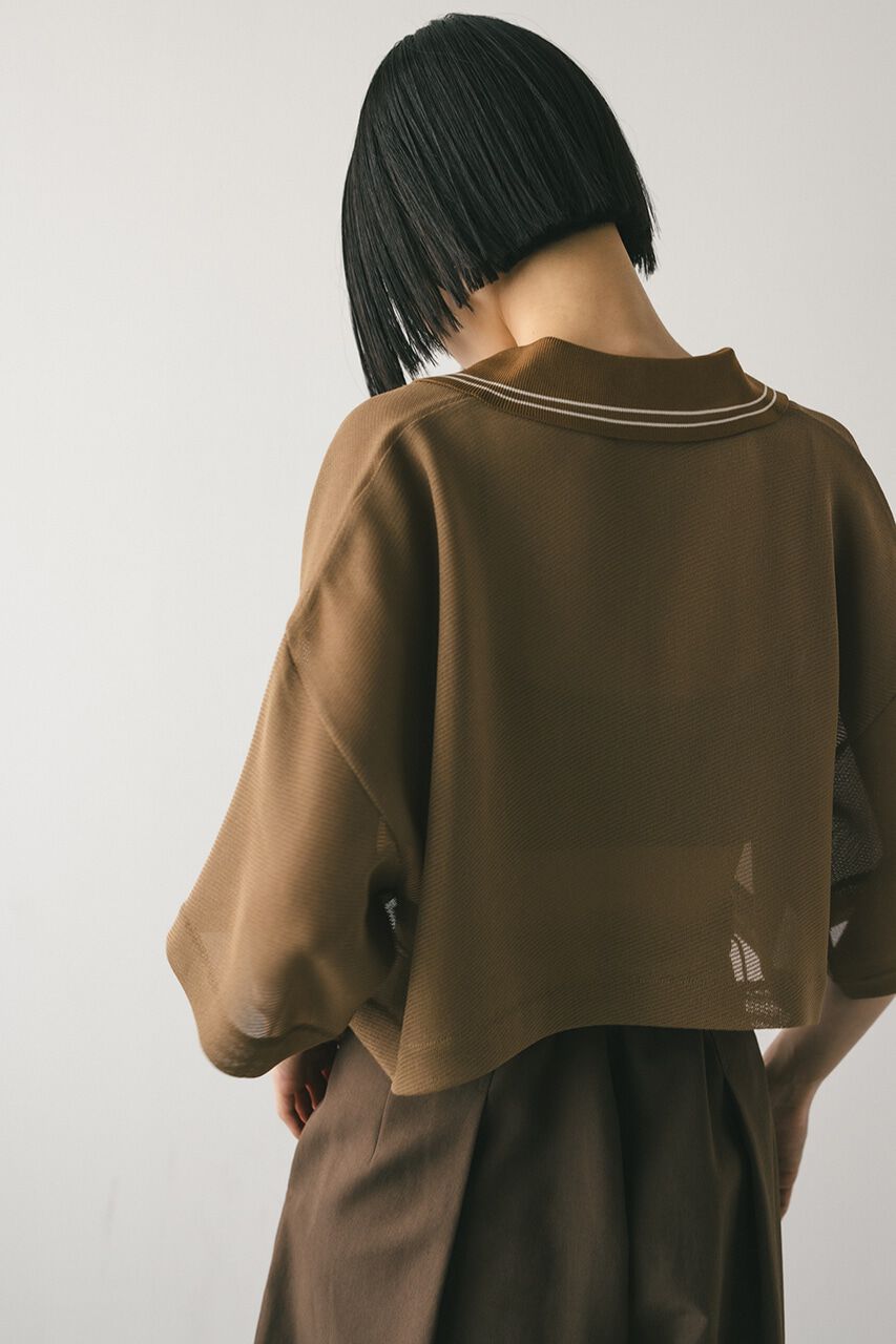 STYLEMIXER「ラインカラーメッシュトップ」|ニット・セーター|