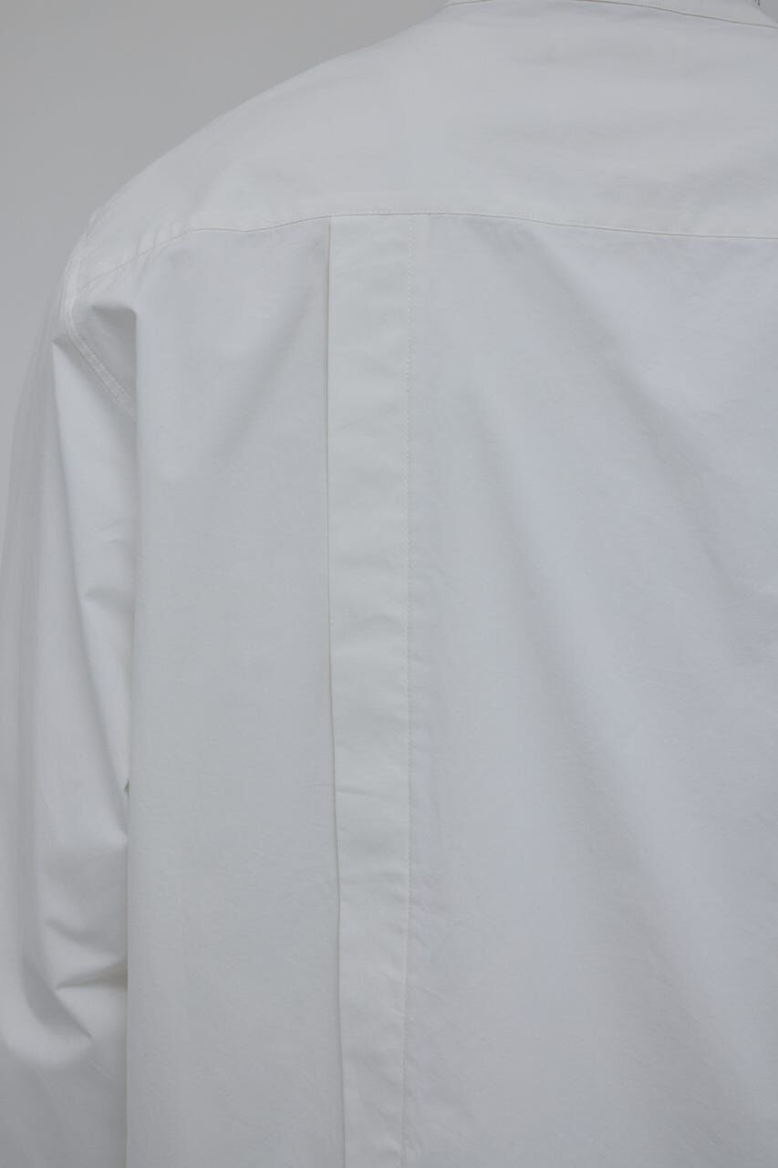 STYLEMIXER「タックデザインノーカラーシャツ」|シャツ・ブラウス|