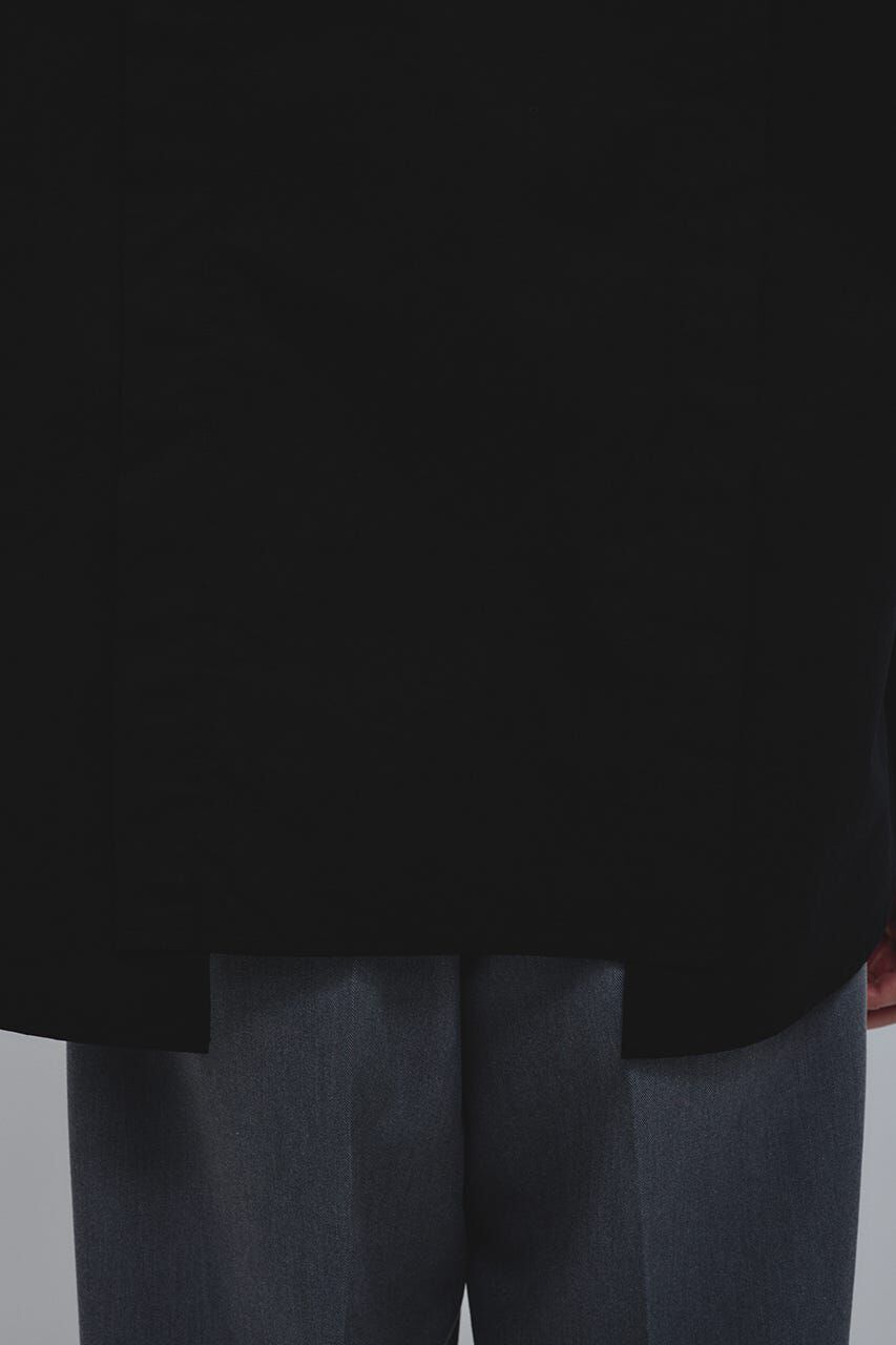 STYLEMIXER「タックデザインノーカラーシャツ」|シャツ・ブラウス|