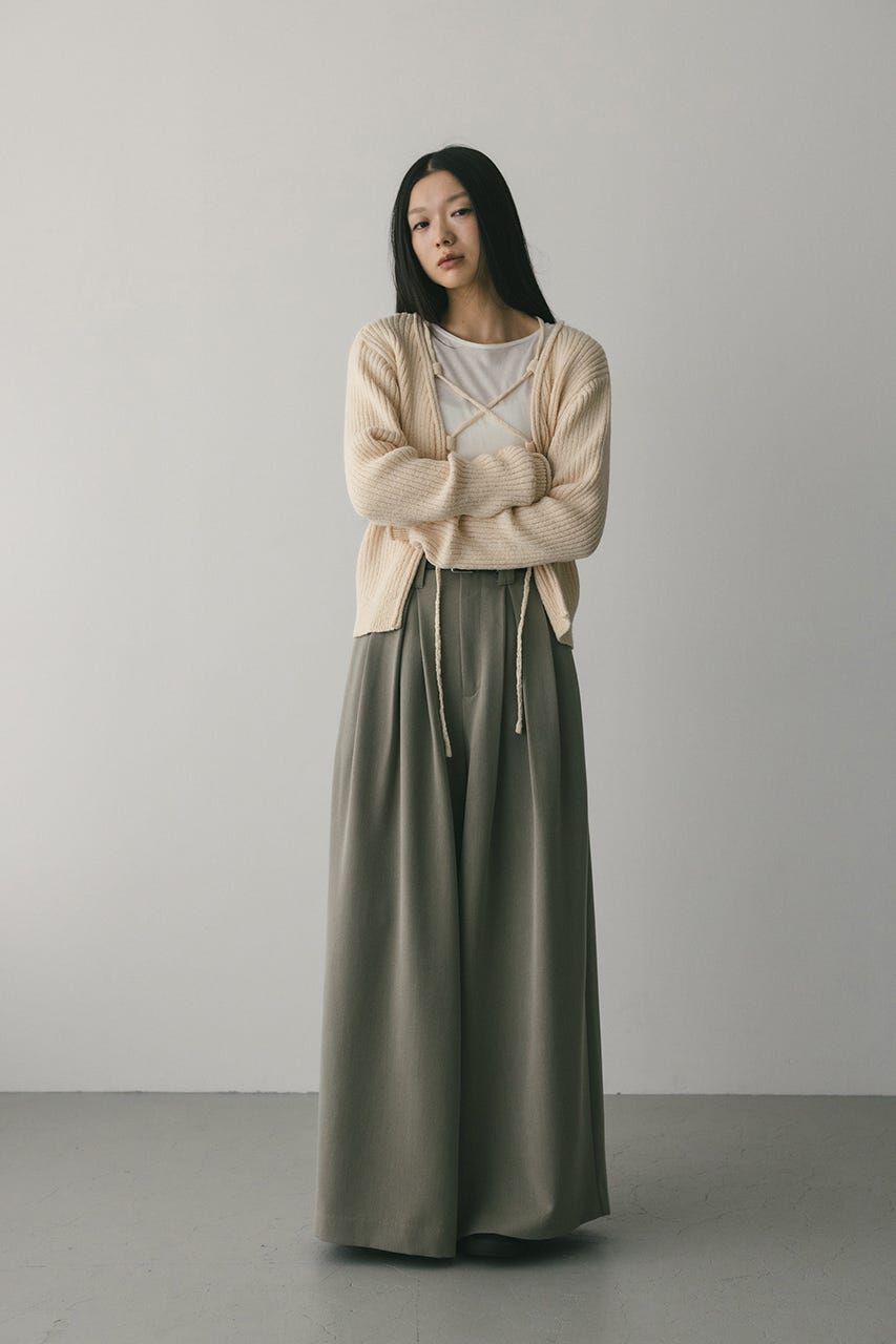 STYLEMIXER「ハイウエストタックワイドパンツ」|その他|