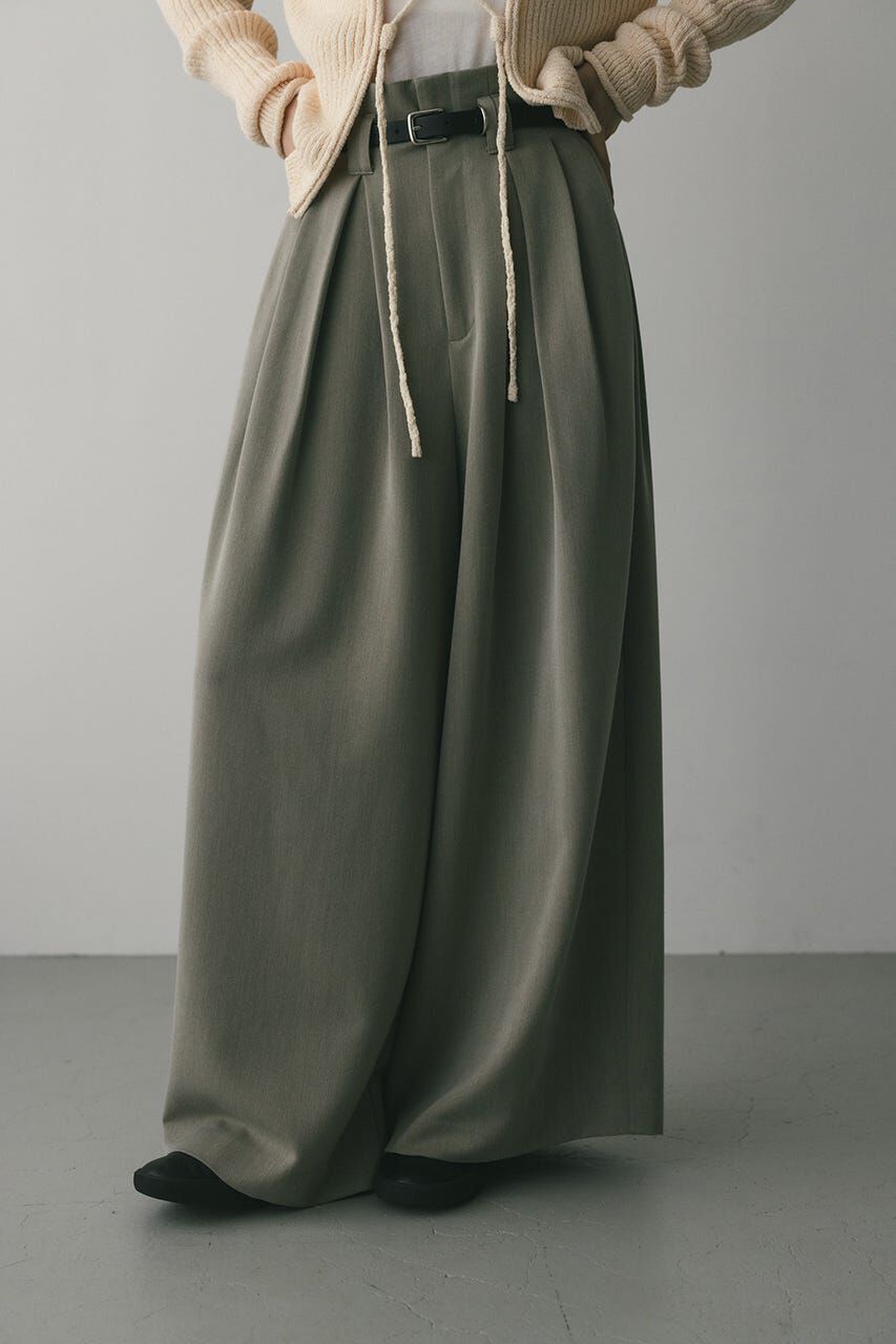 STYLEMIXER「ハイウエストタックワイドパンツ」|その他|