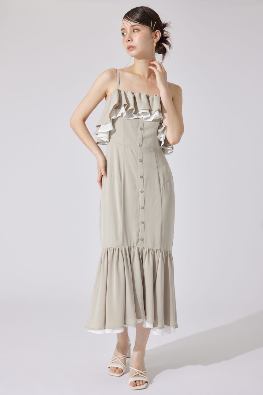 rienda「バイカラーオフショルマーメイドワンピース」|ワンピース|