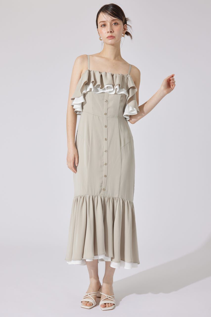 rienda「バイカラーオフショルマーメイドワンピース」|ワンピース|