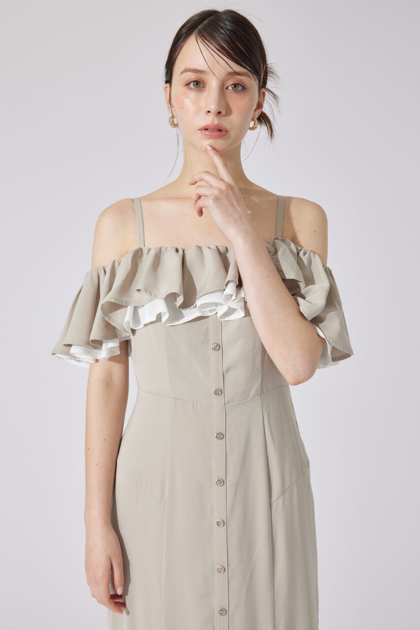 rienda「バイカラーオフショルマーメイドワンピース」|ワンピース|