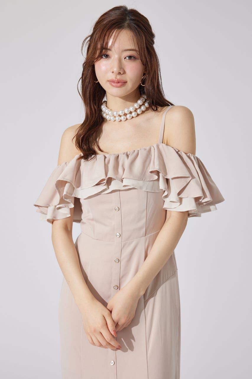 rienda「バイカラーオフショルマーメイドワンピース」|ワンピース|