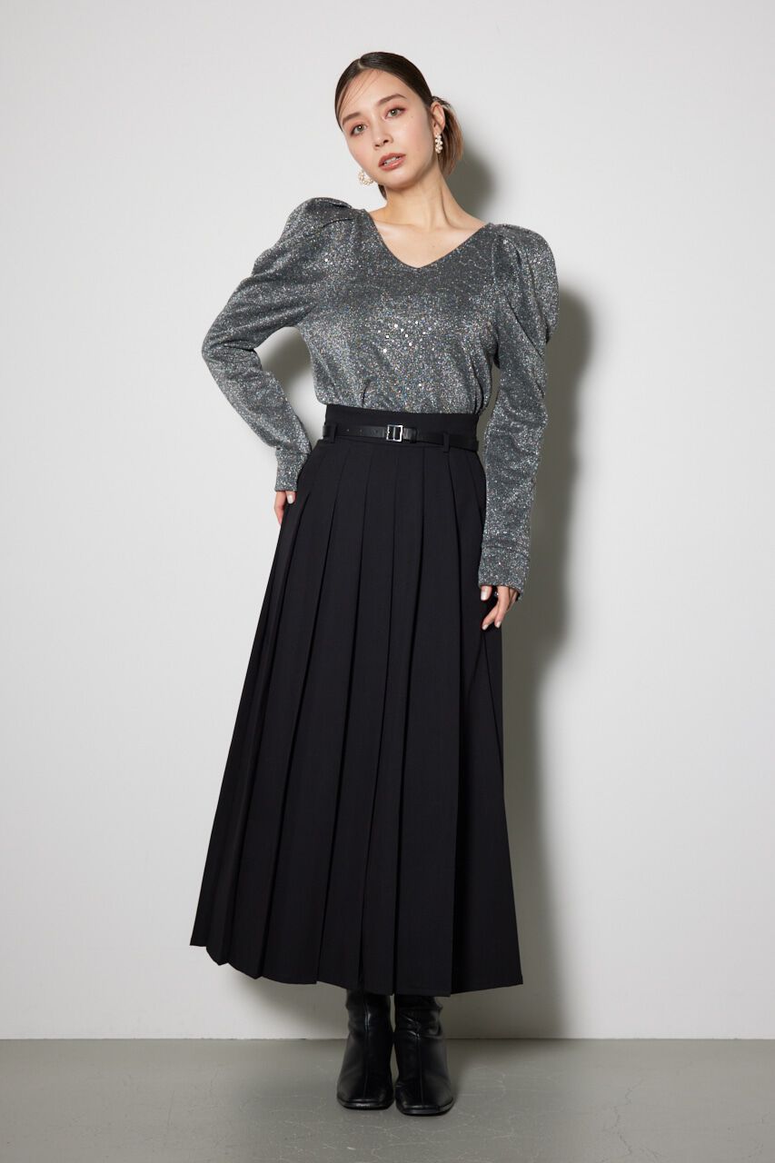 rienda「プリーツスリットスコートショートパンツ」|その他|