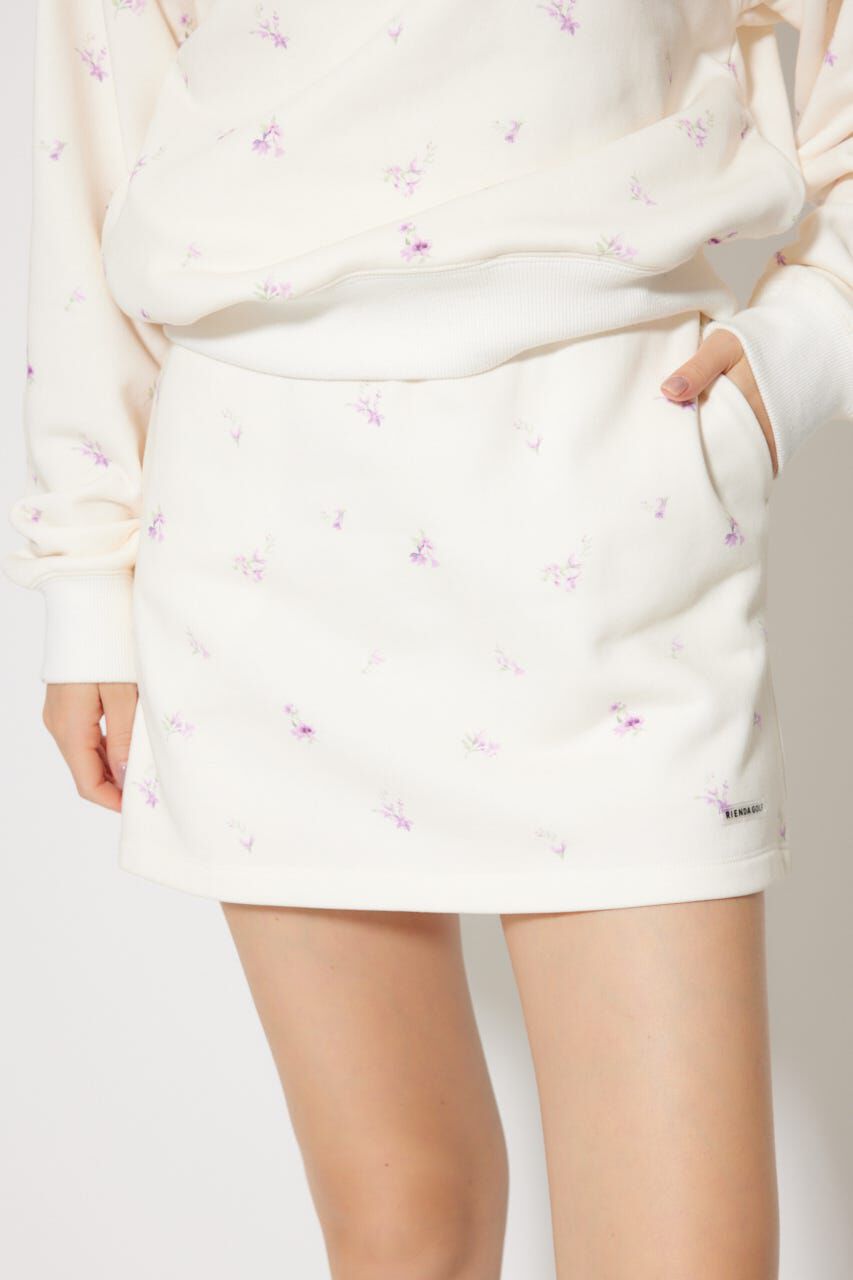 rienda「フラワースウェットタイトスカート」|スカート|