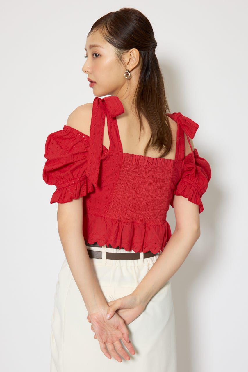 rienda「コットンレースブラウス」|シャツ・ブラウス|