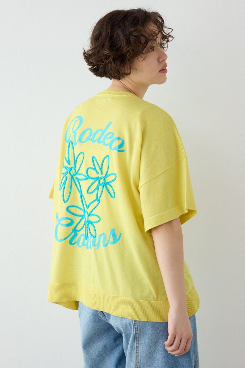 RODEO CROWNS「フラワーロゴニットトップス」|ニット・セーター|