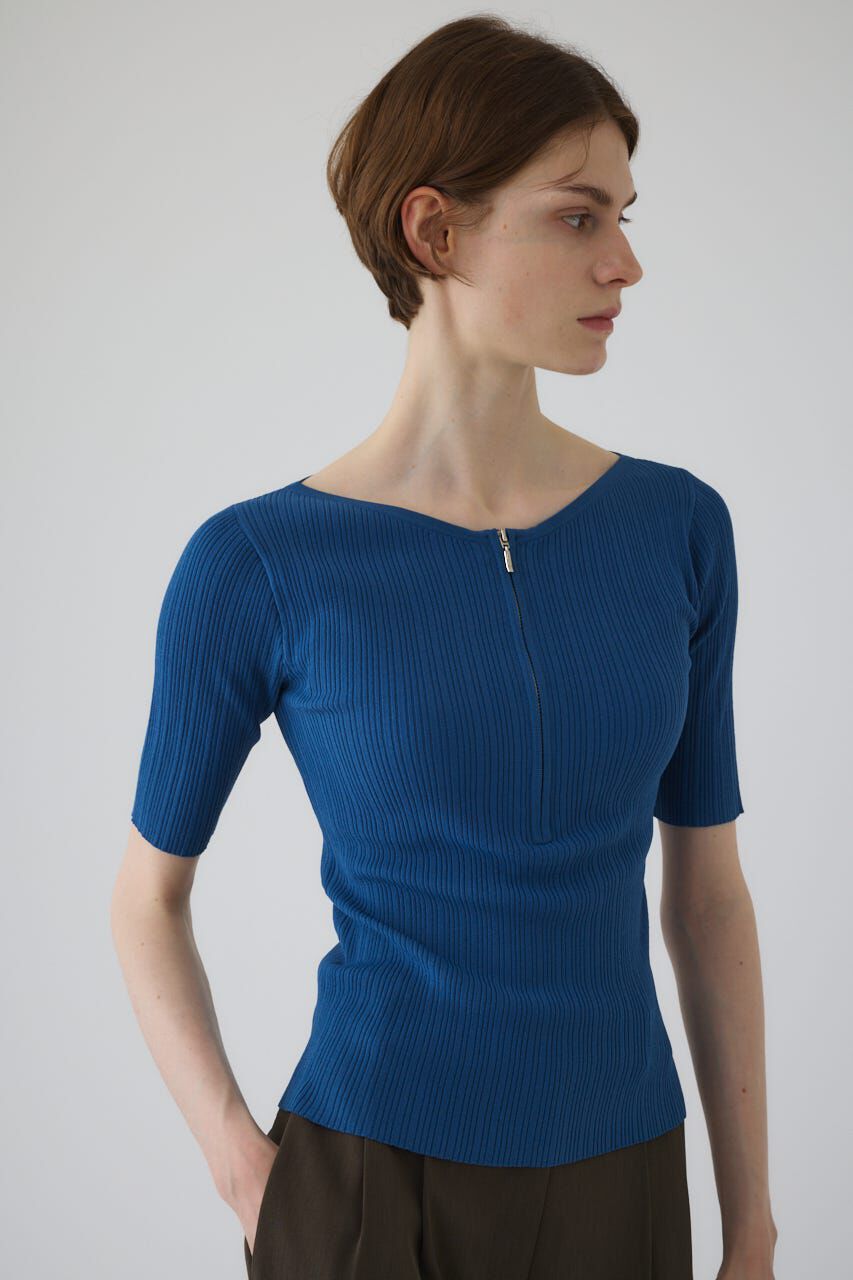 RIM.ARK 「Rib zipper knit tops」|ニット・セーター|