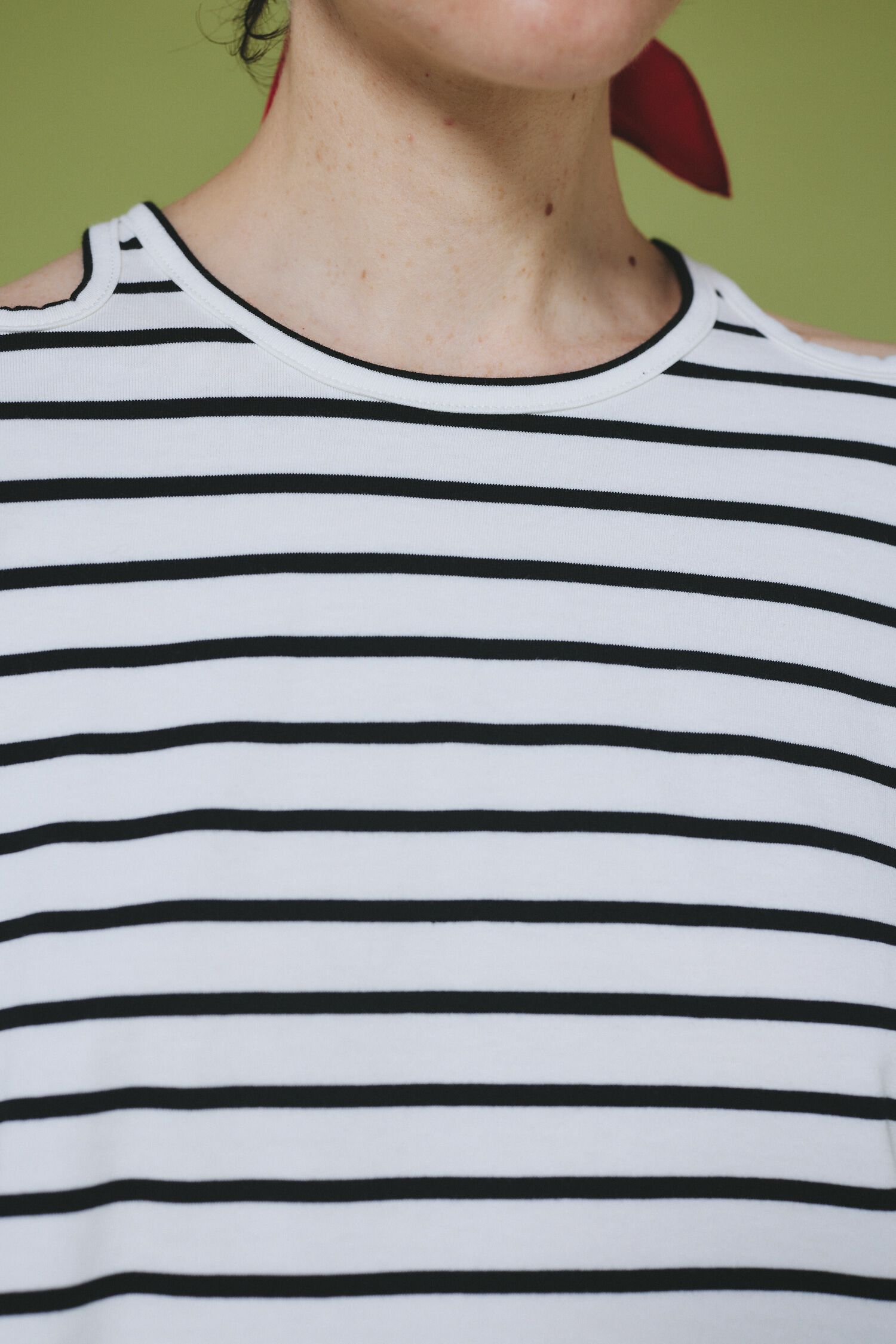 HeRIN.CYE「Shoulder slit box tops」|Tシャツ・カットソー|