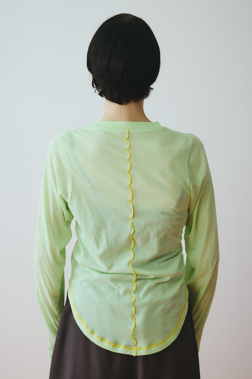 HeRIN.CYE「Sheer mellow tops」|Tシャツ・カットソー|