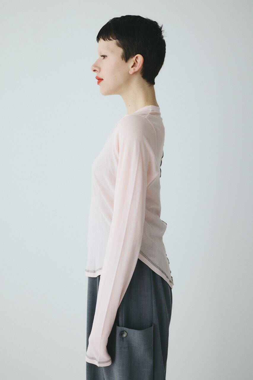 HeRIN.CYE「Sheer mellow tops」|Tシャツ・カットソー|