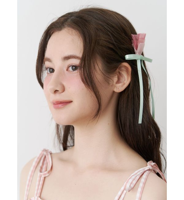CALNAMUR「SHEER TULIP HAIR PIN/シアーチューリップヘアピン」|その他|