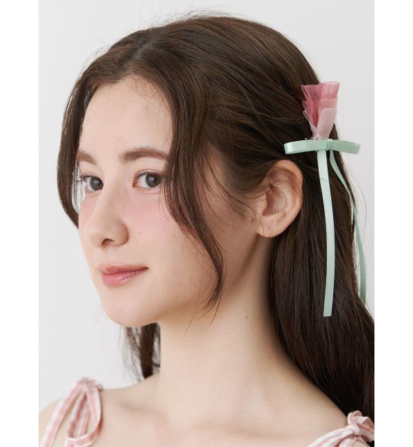 CALNAMUR「SHEER TULIP HAIR PIN/シアーチューリップヘアピン」|その他|