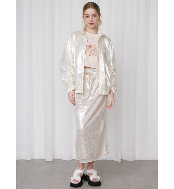 CALNAMUR「PIGLET RIBBON BIJOU TSHIRTS/ピグレットリボンビジューTシャツ」|Tシャツ・カットソー|