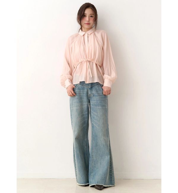 CALNAMUR「ギャザーラグランブラウス」|シャツ・ブラウス|