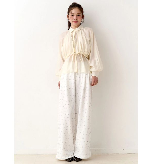 CALNAMUR「ギャザーラグランブラウス」|シャツ・ブラウス|