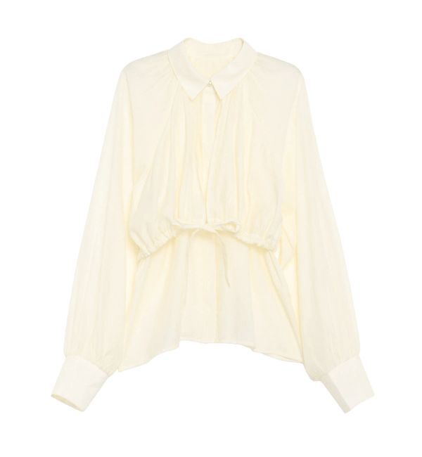CALNAMUR「ギャザーラグランブラウス」|シャツ・ブラウス|