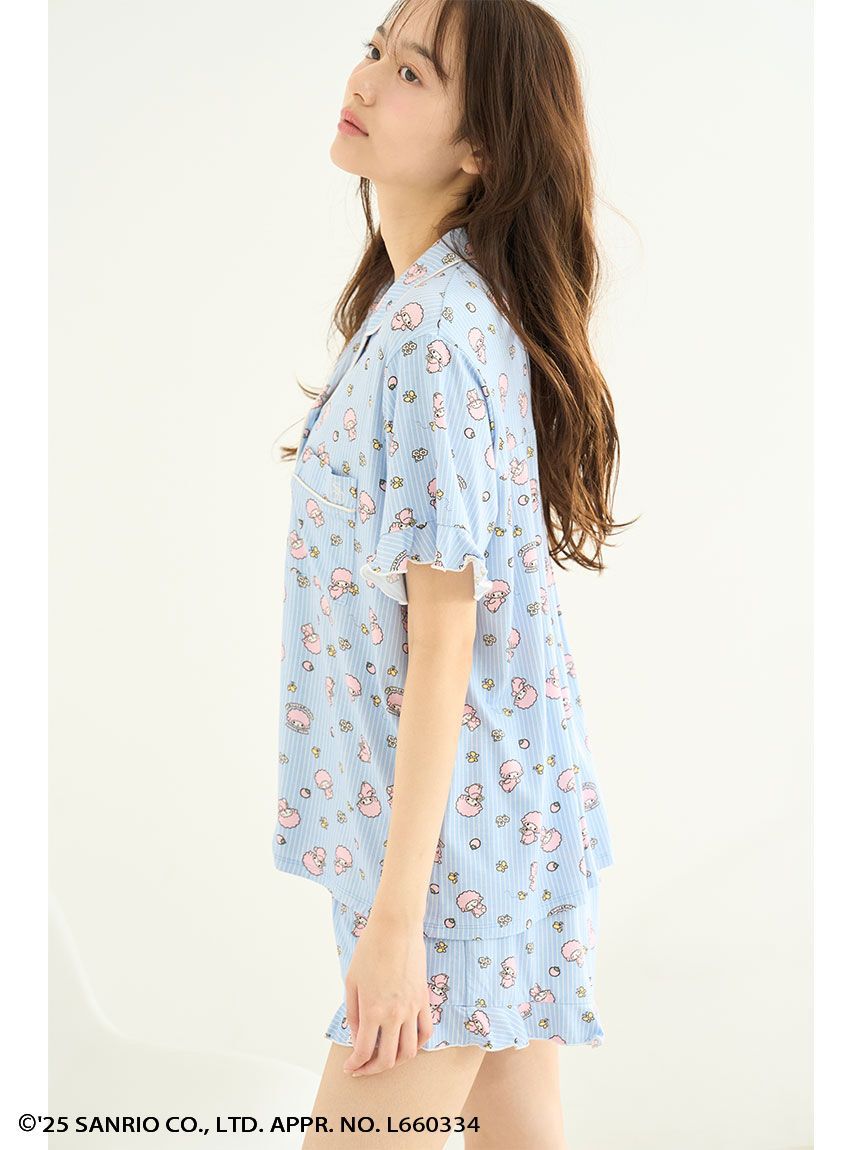 SNIDEL HOME「【MY MELODY】【接触冷感】総柄開襟シャツ」|ルームウェア|