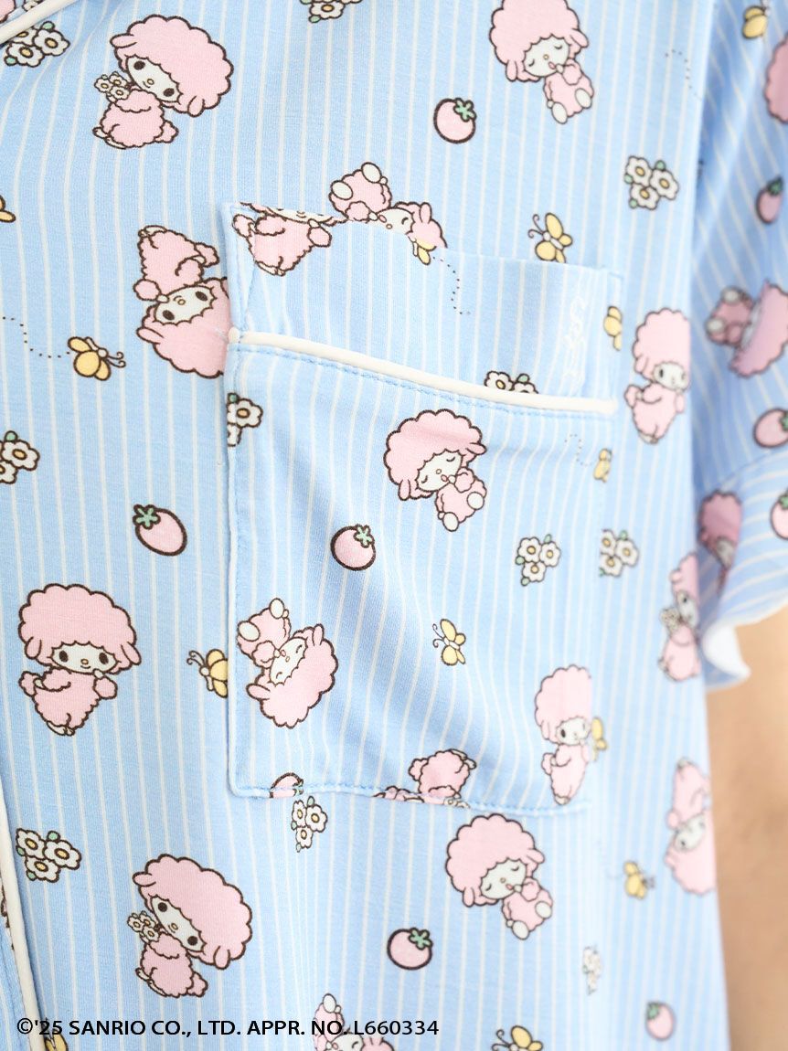 SNIDEL HOME「【MY MELODY】【接触冷感】総柄開襟シャツ」|ルームウェア|