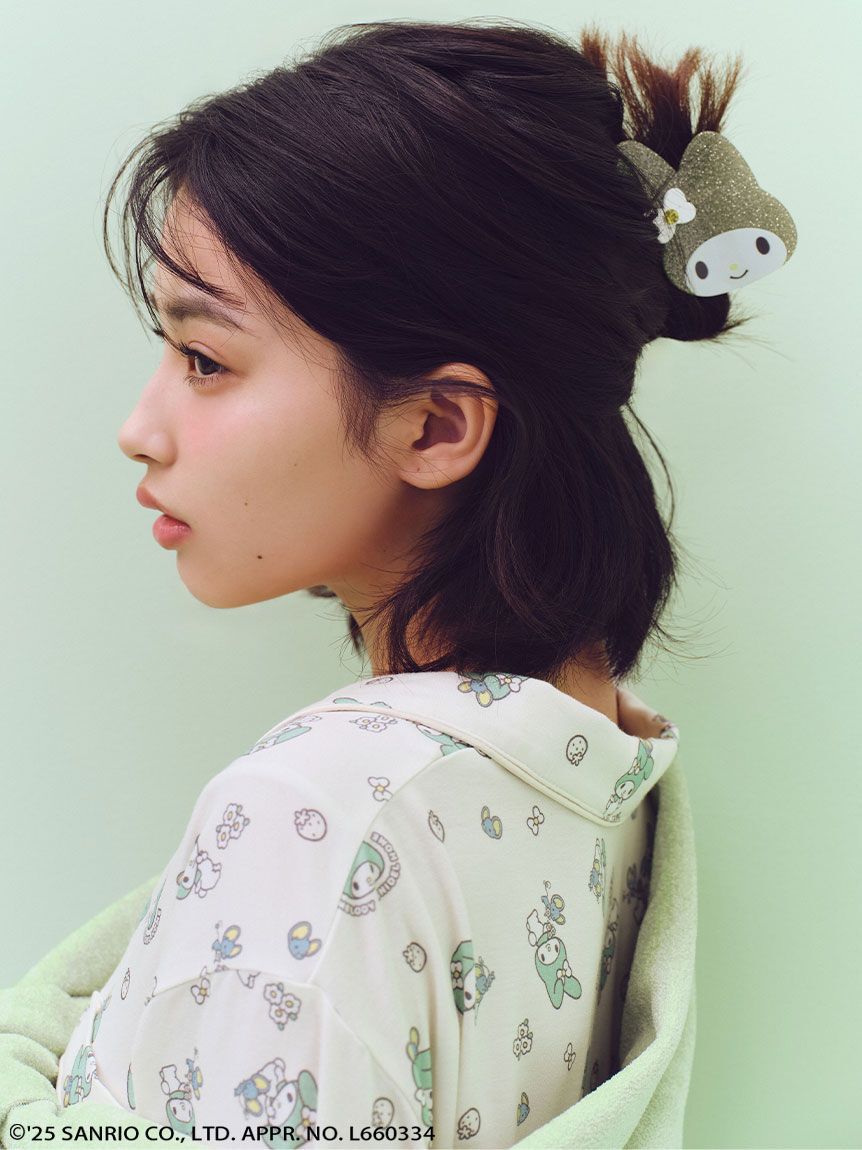 SNIDEL HOME「【MY MELODY】【接触冷感】総柄開襟シャツ」|ルームウェア|