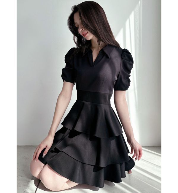 RESEXXY「ボリュームフレアミニワンピース」|ワンピース|