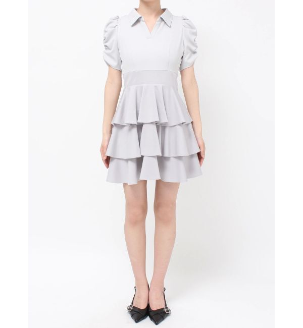 RESEXXY「ボリュームフレアミニワンピース」|ワンピース|