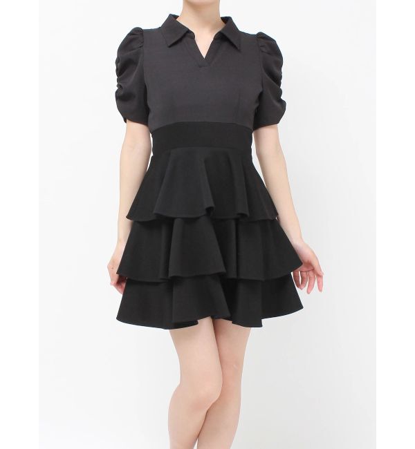 RESEXXY「ボリュームフレアミニワンピース」|ワンピース|