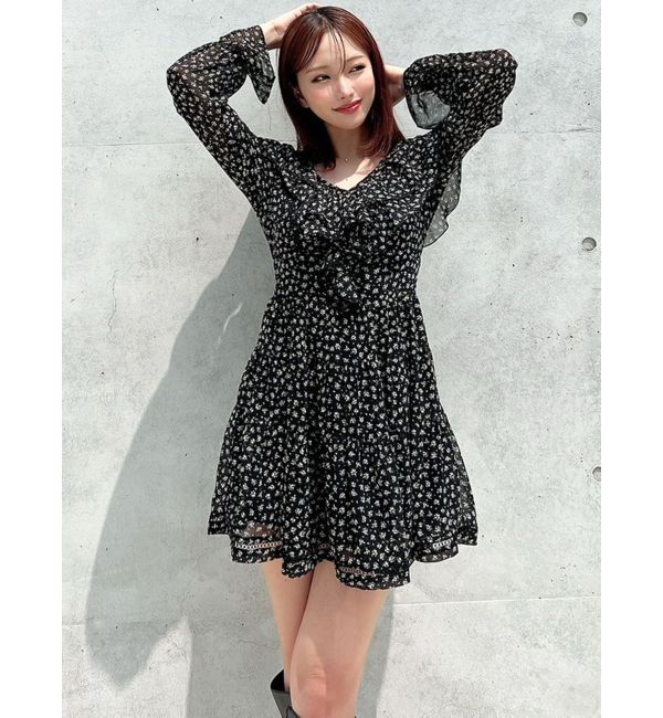 RESEXXY「ラッフルミニティアードワンピース」|ワンピース|