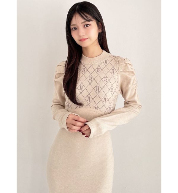 RESEXXY「チェックジャガードマーメイドニットワンピース」|ワンピース|