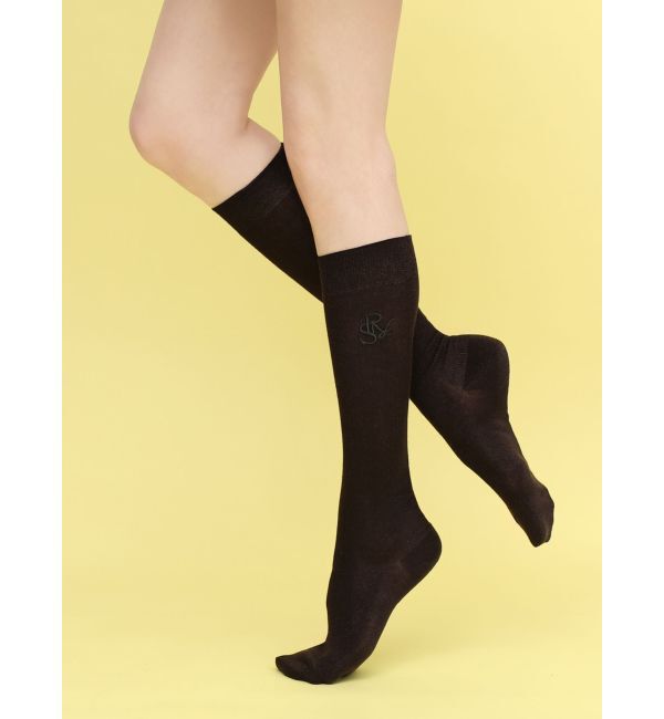 RESEXXY「【RESEXXY&times;靴下屋】刺繍ラメリブハイソックス」|ソックス|