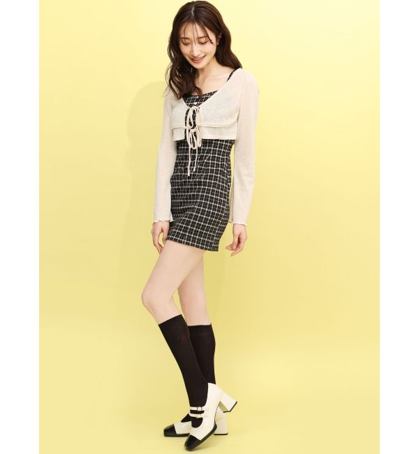 RESEXXY「【RESEXXY&times;靴下屋】刺繍ラメリブハイソックス」|ソックス|