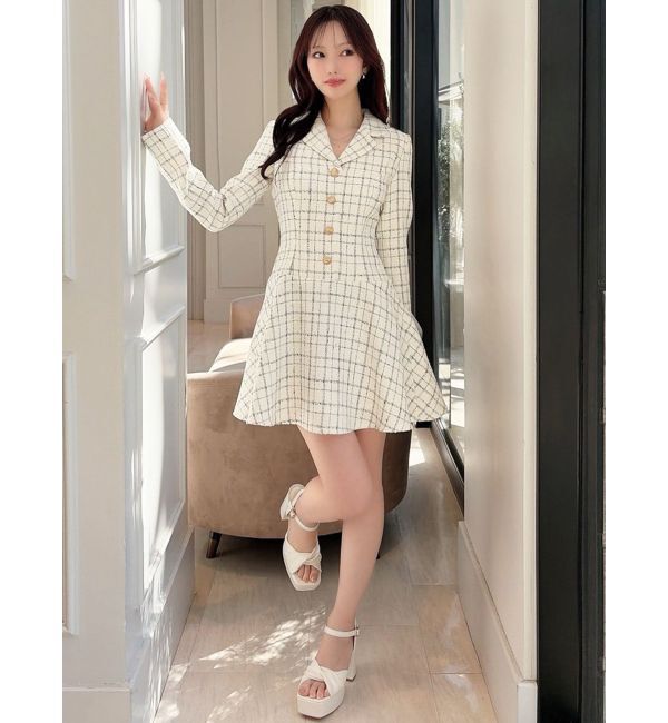 RESEXXY「ツイードジャケットミニワンピース」|ワンピース|