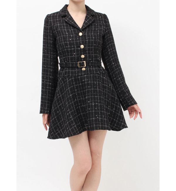 RESEXXY「ツイードジャケットミニワンピース」|ワンピース|