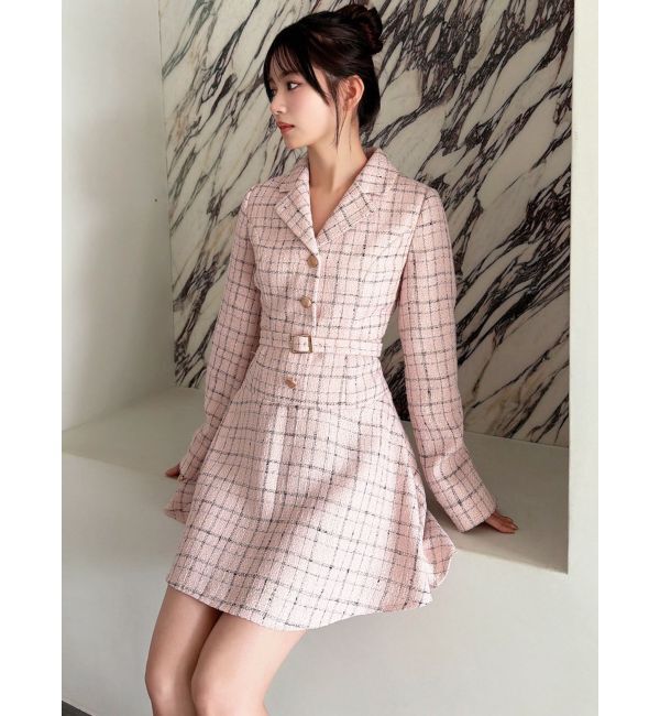 RESEXXY「ツイードジャケットミニワンピース」|ワンピース|