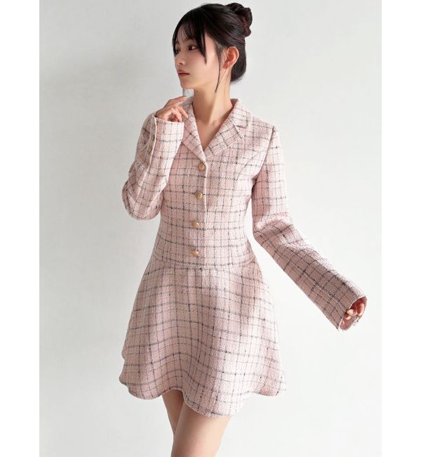 RESEXXY「ツイードジャケットミニワンピース」|ワンピース|