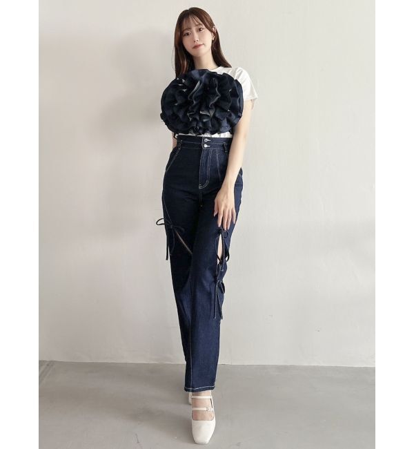 dazzlin「モチーフフラワービスチェ」|キャミソール|