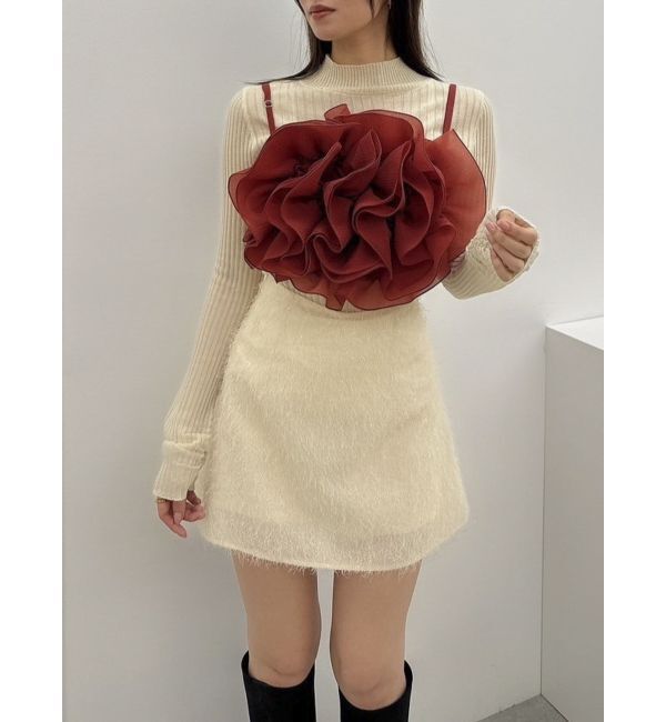 dazzlin「モチーフフラワービスチェ」|キャミソール|