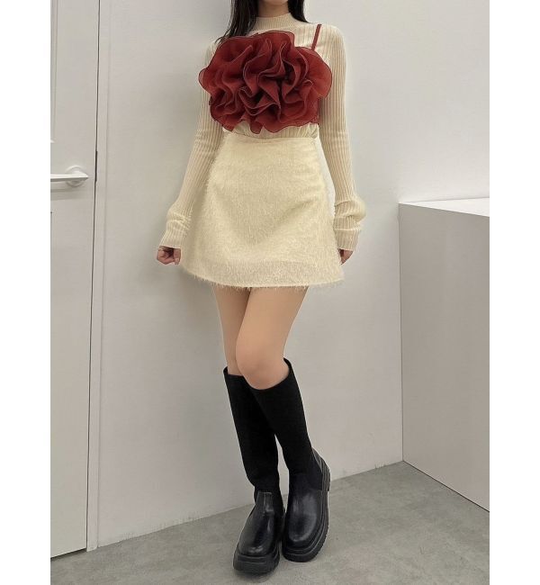 dazzlin「モチーフフラワービスチェ」|キャミソール|