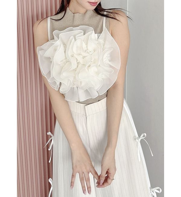 dazzlin「モチーフフラワービスチェ」|キャミソール|