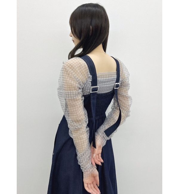 dazzlin「ステッチジャンスカ」|ジャンパースカート|