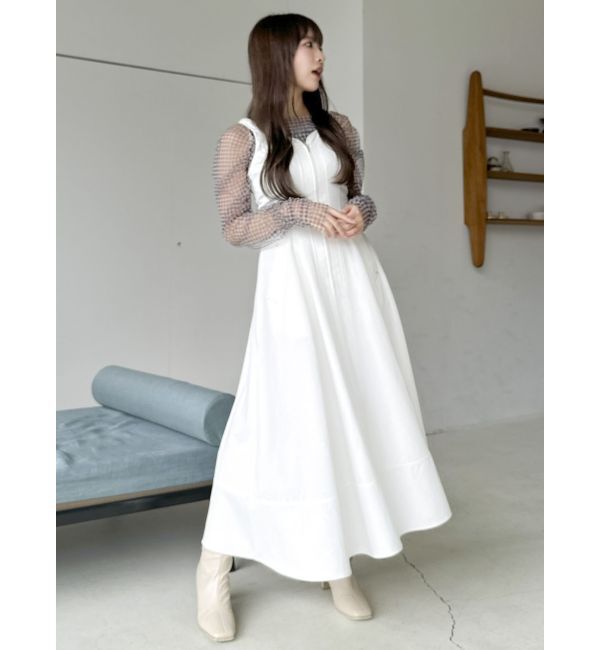 dazzlin「ステッチジャンスカ」|ジャンパースカート|