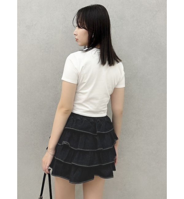 dazzlin「レースキャミレイヤードTシャツ」|Tシャツ・カットソー|