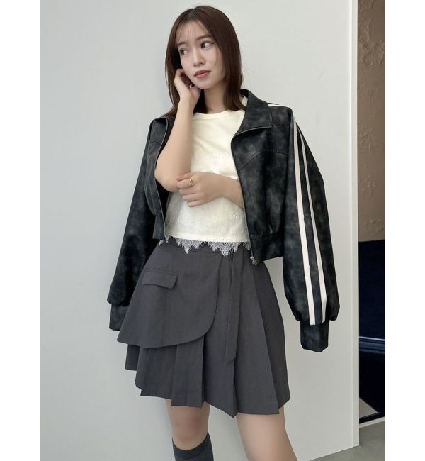 dazzlin「レースキャミレイヤードTシャツ」|Tシャツ・カットソー|