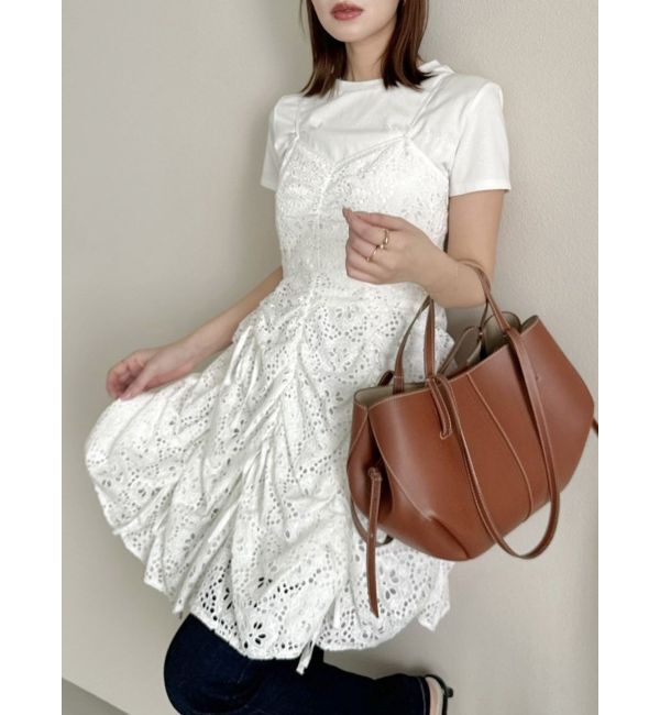 dazzlin「レースキャミレイヤードTシャツ」|Tシャツ・カットソー|