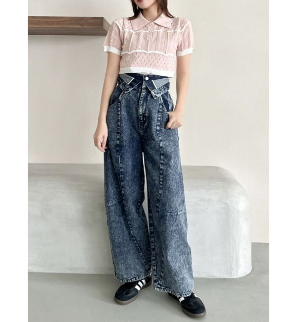 dazzlin「ハピネスカラーポロニット」|ニット・セーター|