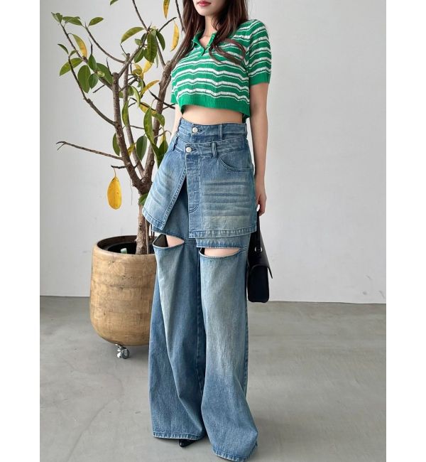 dazzlin「ハピネスカラーポロニット」|ニット・セーター|