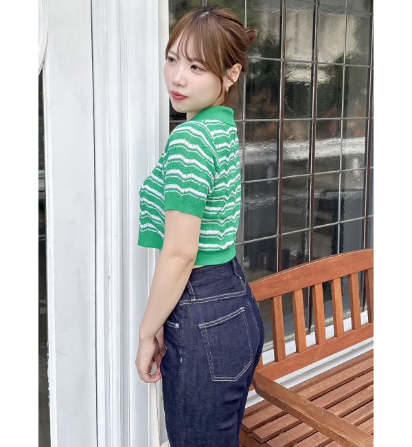 dazzlin「ハピネスカラーポロニット」|ニット・セーター|