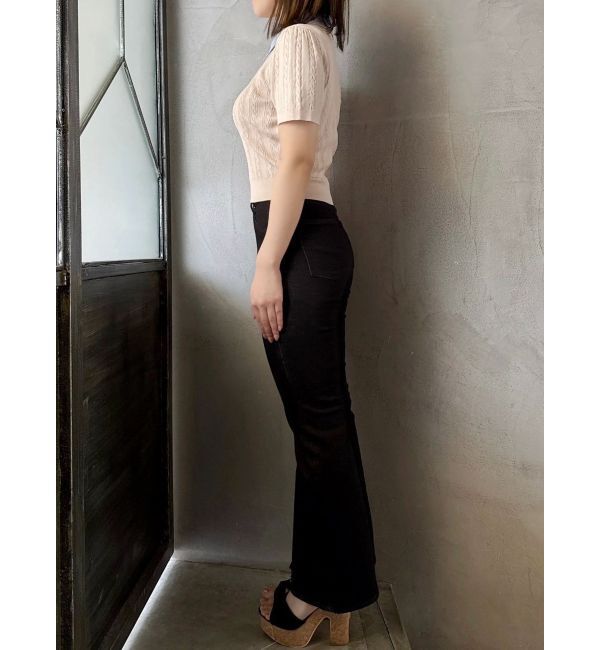 dazzlin「【骨格ウェーブ向け】フレアデニムパンツ」|デニム|